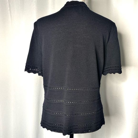 St. John Sweater Short Sleeve Button Up Women’s - Picture 5 of 9